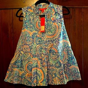 Lilly Pulitzer Ruffle Top, Size L